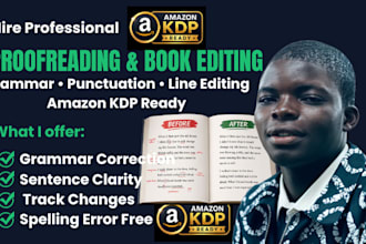 professionally proofread and edit your document for grammar and clarity