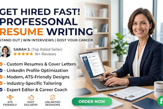 write a resume, CV, cover letter, and linkedin profile