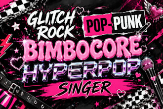 be your hyperpop, bimbocore, and glitch rock female singer and vocalist