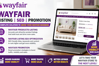 do wayfair products listing, wayfair listing SEO optimization, wayfair promotion