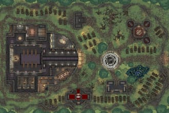 create custom dnd battle map, fantasy map, rpg map, ttrpg map design, event map