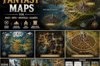 create custom fantasy maps for dnd, rpg, novels, and games with building design