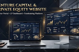 do venture capital private equity investment website investor portal dashboard