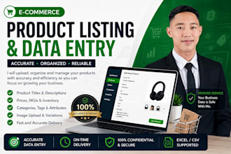 do amazon product listing and product data entry