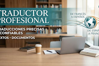 transllate business files from spanish to french