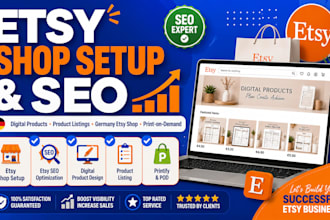 design germany etsy digital products, etsy shop setup, etsy seo product listing