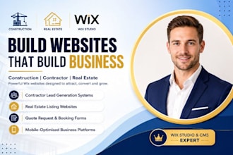 build wix construction company website wix real estate website contractor site