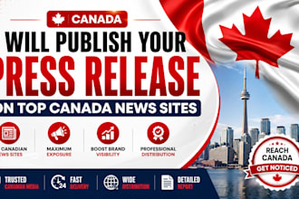 publish your press release on top canada news sites