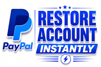 instantly restore your paypal limitation, banned accounts restoration