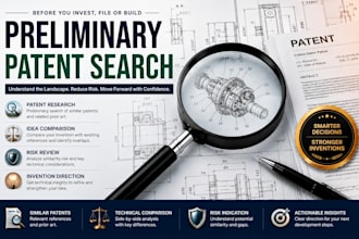 do a preliminary patent search and invention risk review