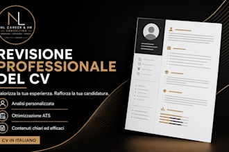 revisione professionale del tuo curriculum vitae
