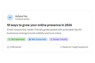 write high quality articles and content that converts