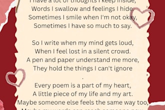 turn your feelings into a meaningful poem