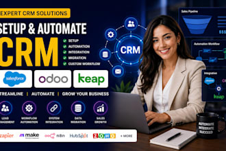 setup salesforce odoo keap crm automation integration migration custom workflow