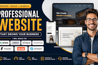 build bowwe jimdo pixpa readymag framer duda showit landing page website