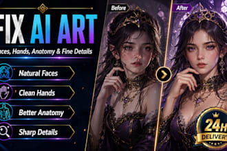 fix ai art faces, hands, anatomy, and fine details