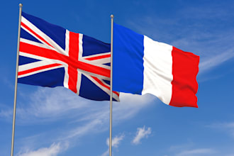 write or translate anything in french from english