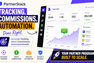 setup saas partnerstack affiliate tracking, commission and automation