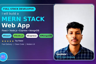 build a responsive full stack web application using mern stack