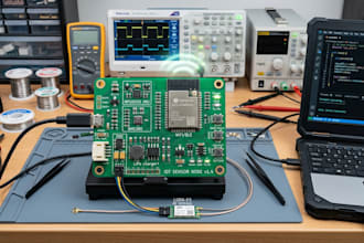 develop custom iot devices with pcb, firmware, and wireless connectivity