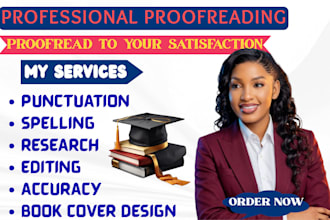 proofread and correct grammar, spelling, and punctuation