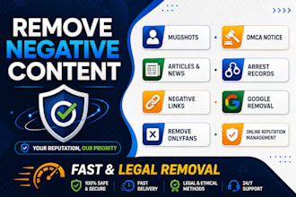 remove mugshots,erase,bad article,delete negative links,false news on google