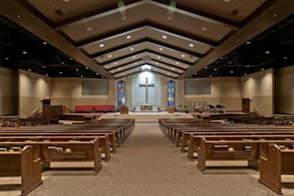 design church 2d floor plan, 3d modeling and interior and exterior design