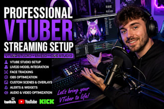 setup vtuber streaming with vtube studio and obs professionally