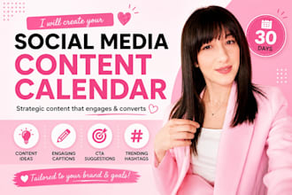 create social media content calendar
