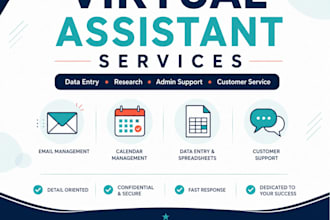 be your virtual assistant for admin support