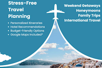 create a personalized travel itinerary for your vacation