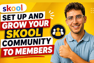 skool community setup skool online community skool course creation skool setup
