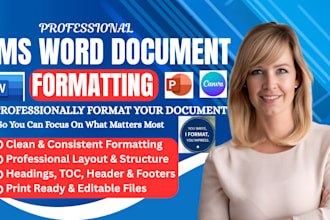 format and design professional business documents in word and google docs