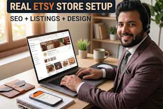 setup and optimize your etsy shop with SEO and create video adds