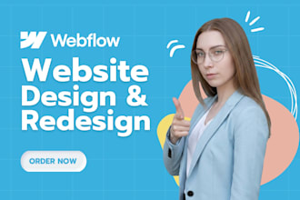 create a professional portfolio website design in webflow