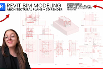 create architectural drawings, bim models, and rendering