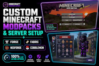 create custom modpack minecraft cobblemon setup spawns server forge to fabric