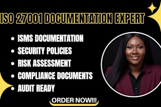 create iso 27001 policies, isms documentation and compliance documents