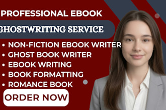 be your expert ghost book writer for compelling nonfiction