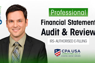 us CPA audit financial, sign CPA letter, funds proof, financial statement pnl