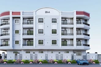 remote architectural home apartment, multi family building,facade,balcony design