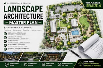 design landscape architecture master plan for california and colorado