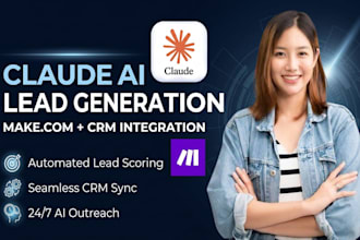 build a claude ai lead generation agent with make com and crm integration