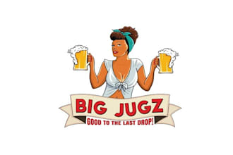 do powerful fun logo for mobile beer trucks in the caribbean