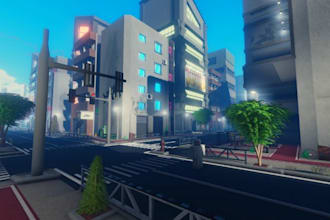 build low poly roblox maps, tycoon map, city map, obby map and environment