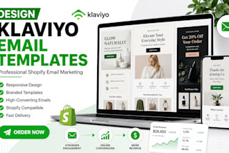 design klaviyo email templates for shopify email marketing