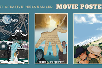 create a unique movie poster fanart personalizable
