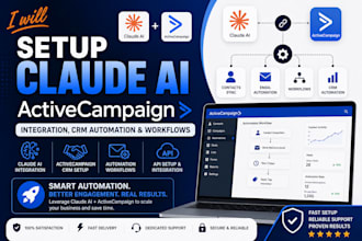 setup claude ai activecampaign integration CRM automation and workflows