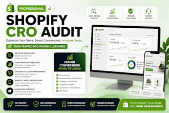do shopify cro, ecommerce marketing and store management