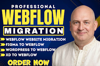 migrate wordpress to webflow website, xd to webflow, figma to webflow website